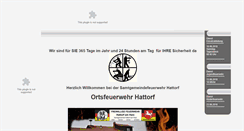 Desktop Screenshot of ffw-hattorf.de