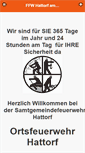 Mobile Screenshot of ffw-hattorf.de