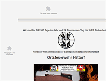 Tablet Screenshot of ffw-hattorf.de